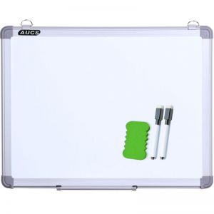 AUCS 45*60cm 白板写字板 磁性办公教学家用会议挂式小白板黑板 J4560L