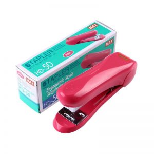 美克司/MAX 订书机 HD-50 装订深度64mm 可装订页数2~30页 载针50/100枚 适用订书针型号No.3-1M(24/6)/No.35-1M(26/6) 粉红色