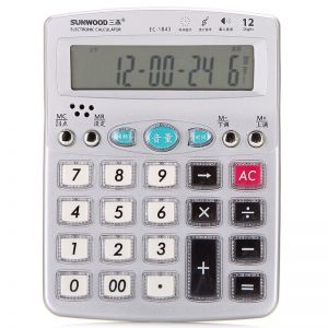 三木(SUNWOOD) EC-1843 商务语音计算器 赠电池