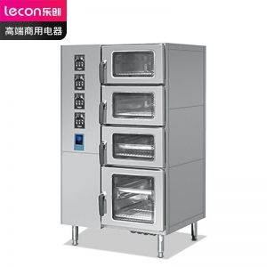 乐创/lecon 海鲜蒸柜 LC-J-ZNSM 开门方式:四门 盘数:10盘 电压:220V 功率:550W 燃气款 银色
