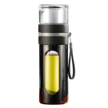 富光 玻璃杯 富光素饮玻璃杯花茶水分离杯女胶囊泡茶杯办公杯男隔热防烫水杯生日礼物ins风 素饮 白色340ml