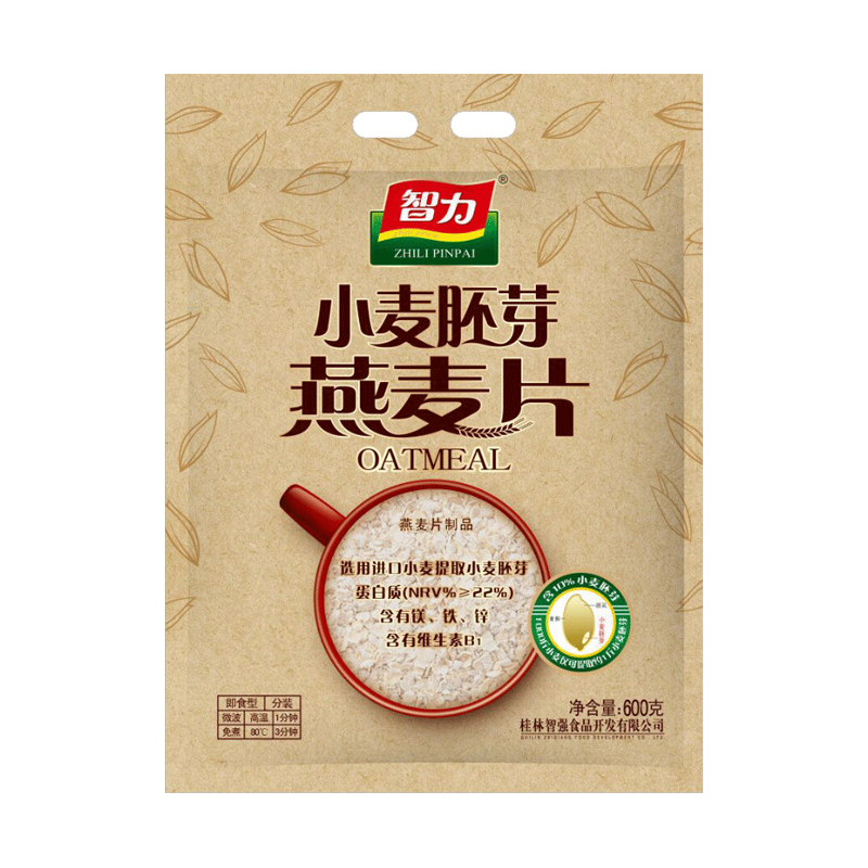 智力 小麦胚芽燕麦片 600g 6个月