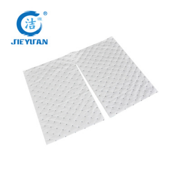 洁源 吸油棉 OP35040X 棉 长500*宽400*厚3mm 耐磨 撕线 压点 100片/箱 吸油量90升/箱 中量级 只吸油型