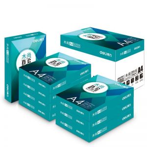 得力（deli） 复印纸 Z7518 木尚 办公复印纸 A4 80g 500张/包 8包/箱 