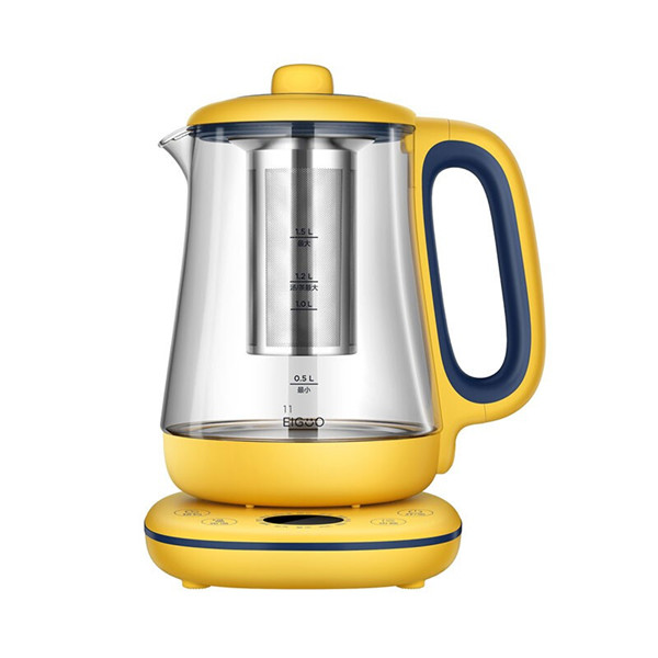 美的/Midea 养生壶 YS15C207 玻璃 1.5L 800W 触摸式 黄色