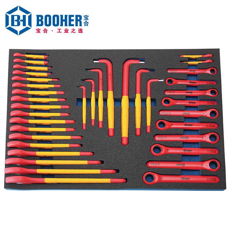 宝合 0200606 37件VDE绝缘扳手组套 37件 红色