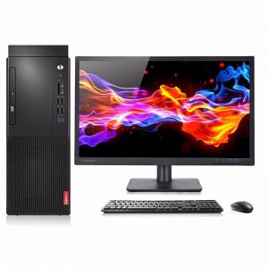 联想/LENOVO 台式电脑 启天M428 I3-9100 4G 1T 集显 无光驱 WIN10家庭版 19.5英寸 含键鼠 三年保修