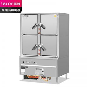 乐创/lecon 海鲜蒸柜 LC-J-SM4A1 开门方式:四门 盘数:16盘 电压:220V 功率:550W 燃气款 银色