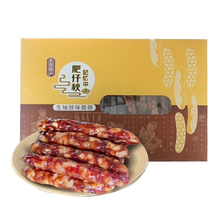 肥仔秋 生抽豉味腊肠 1000g 保质时间:0度以下360天,20度以下180天