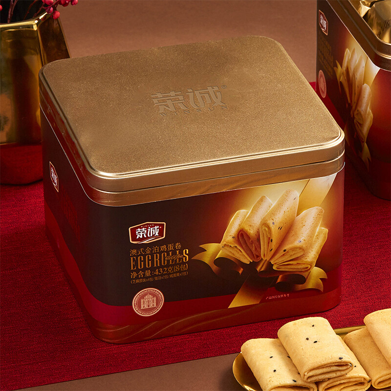 荣诚 澳式金泊鸡蛋卷 432g 保质期6个月