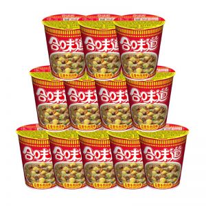 日清 方便面 五香牛肉风味 77g/盒 12盒/箱 保质期6个月