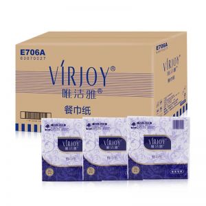 唯洁雅 餐巾纸   E706A 50张/包 72包/箱 2层 230mm*230mm