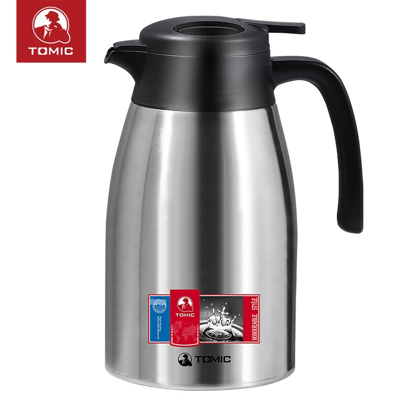 特美刻/TOMIC 保温壶 TJ10009 2L 双层 不锈钢 钢本色
