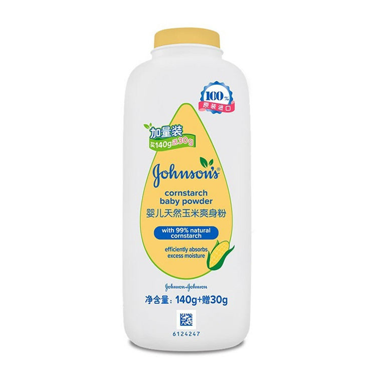 强生 爽身粉 140g 赠30g 天然玉米粉
