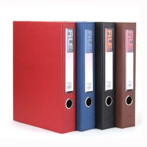 前通 皮制档案盒 MDH-002 A4 2寸 红色