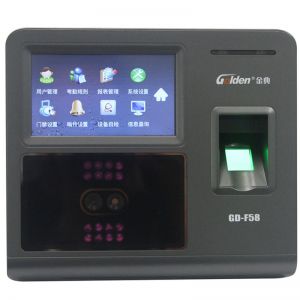 金典 考勤机 GD-F58 人脸+指纹识别 指纹容量3000枚 记录条数200000条 人脸容量300张 黑色