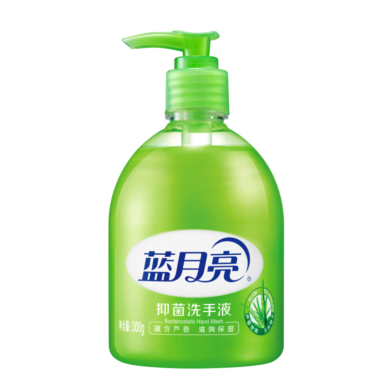 蓝月亮 洗手液 芦荟抑菌 300g*24 绿色