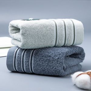 洁丽雅 毛巾 7377-2 70*34cm 纯棉 深灰+灰色两条装