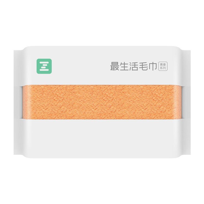 最生活 毛巾 A-1159 100%棉 130g 34cm*76cm 橘色