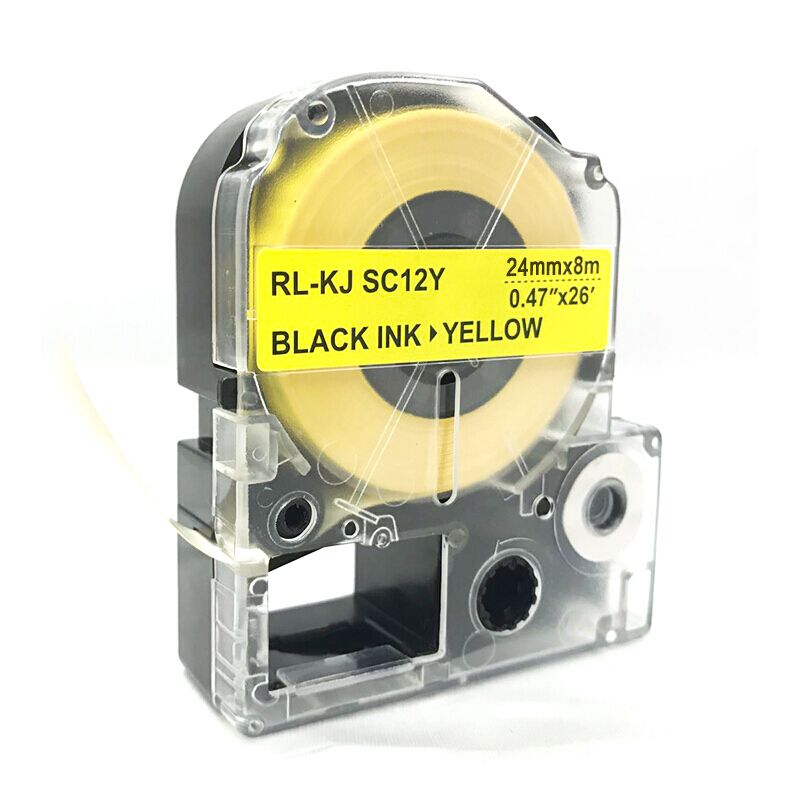 扬帆耐立 标签色带 SC24Y 标准版 适用机型:SR230C/230CH/530C/550C 18mm*8m PET 黄底黑字