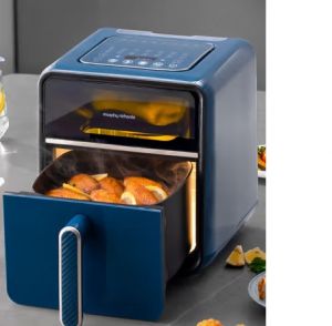 摩飞电器/Morphyrichards 空气炸锅 MR8101 额定电压：220V额定功率:1500W容量：4L 轻奢蓝