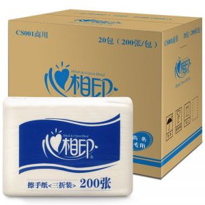 心相印 商务擦手纸 CS001 225cm*215cm*1层/张 200张/包 1/20