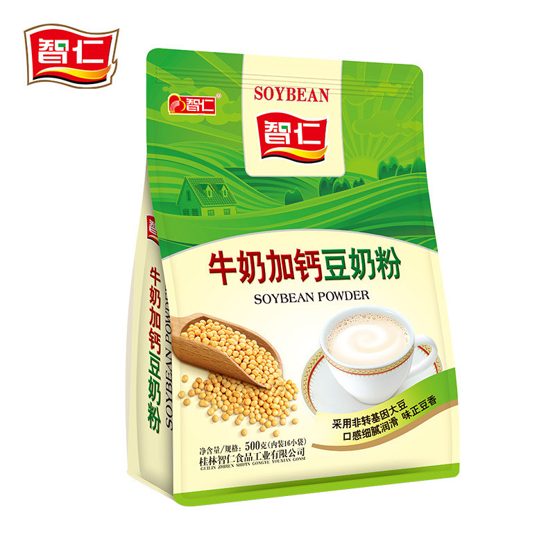 智仁 豆奶粉 500g 牛奶加钙