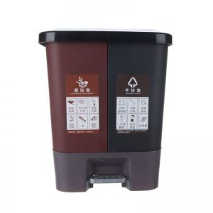 晨光垃圾桶ALJ9942820L 塑胶材质 350*265*410mm 脚踏开盖