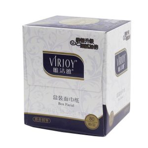唯洁雅 盒装面巾纸 V311AL 206*195mm(2层) 80抽/盒