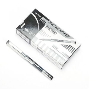 爱好 签字笔 AH-2001 0.5mm 子弹头 插盖款 12支/盒 黑色