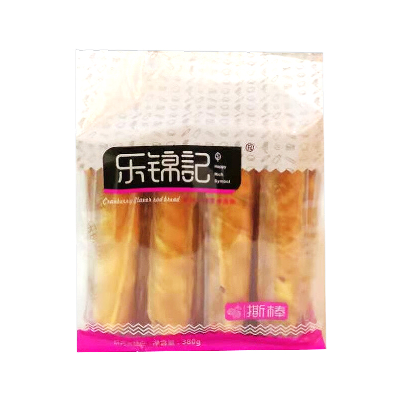 乐锦记 撕棒面包 380g 蔓越莓味 12月