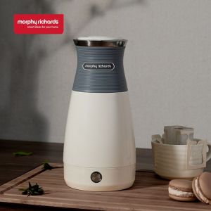 摩飞电器/Morphyrichards 电水壶 MR6090 电压220V-50Hz 700W 400ml 304不锈钢 白灰