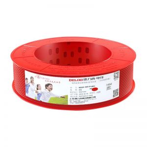 德力西电气/DELIXIELECTRIC 线缆 BVR2.5平方 单芯多股铜线 家装家用 铜芯电线100米 红色火线 红色