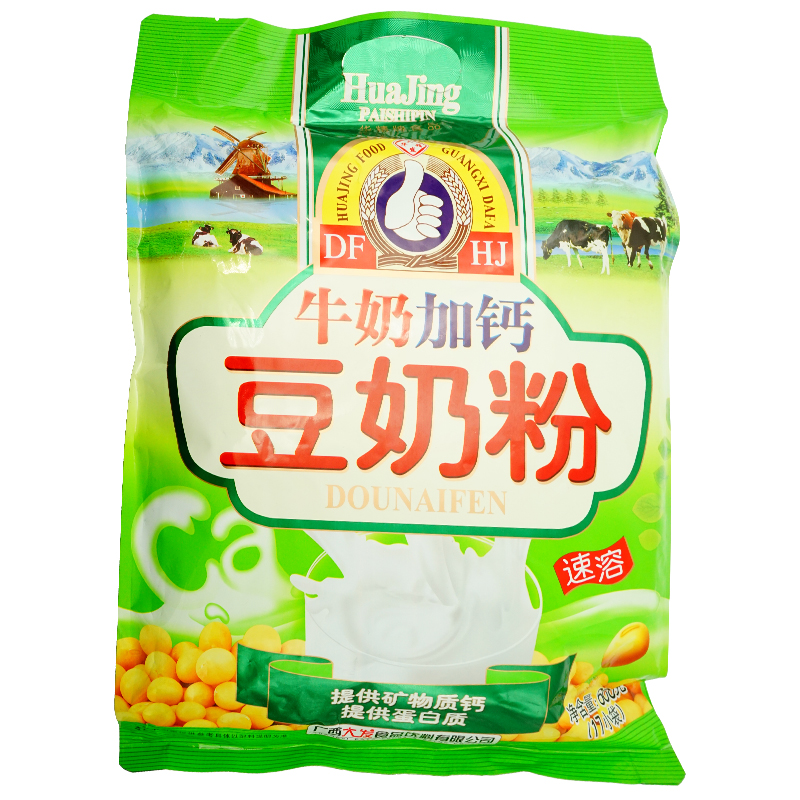 华精 豆奶粉 牛奶加钙 600g