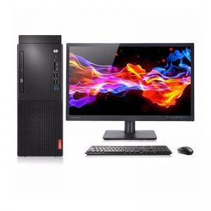 联想/LENOVO 台式电脑 启天M428 i7-9700 8G 1T 集显 DVDRW Win10家庭版 23.8英寸 含键鼠 三年保修
