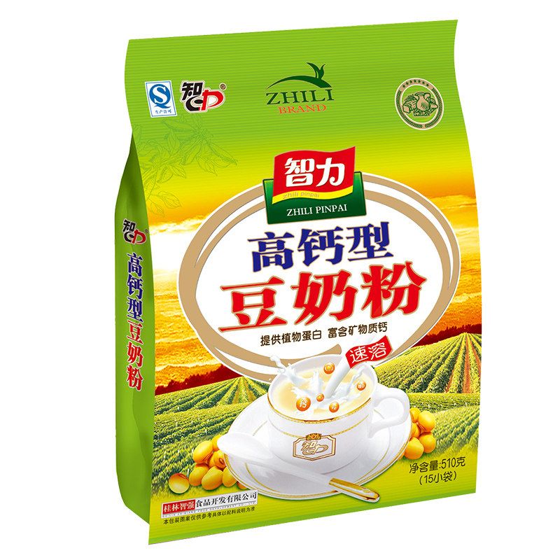 智力 高钙豆奶粉  510g 360天