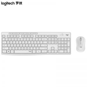 罗技/LOGITECH 无线键鼠套装 MK295 无线轻音键鼠套装 带无线2.4G接收器 白色