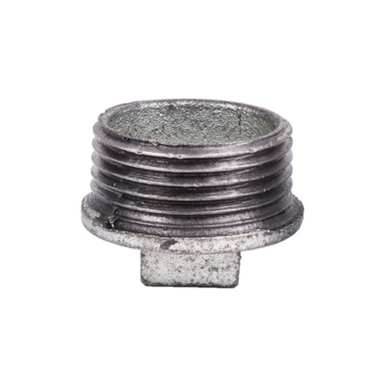宁力 外丝堵头 20 碳钢 外径约26mm 方头 镀锌