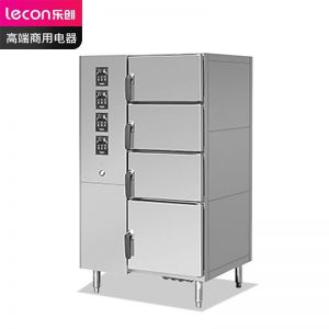 乐创/lecon 海鲜蒸柜 LC-J-ZNSMD 开门方式:四门 盘数:10盘 功率:27KW 电压:380V 银色