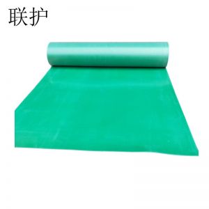 联护 绝缘橡胶垫 YXF-JJB-25 绿色平面绝缘橡胶垫 25KV 10mm厚 5米/卷 绿色