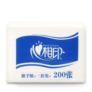 心相印 擦手纸  CS001 200张/包 21包/袋 225mm*215mm*1层 原生木浆